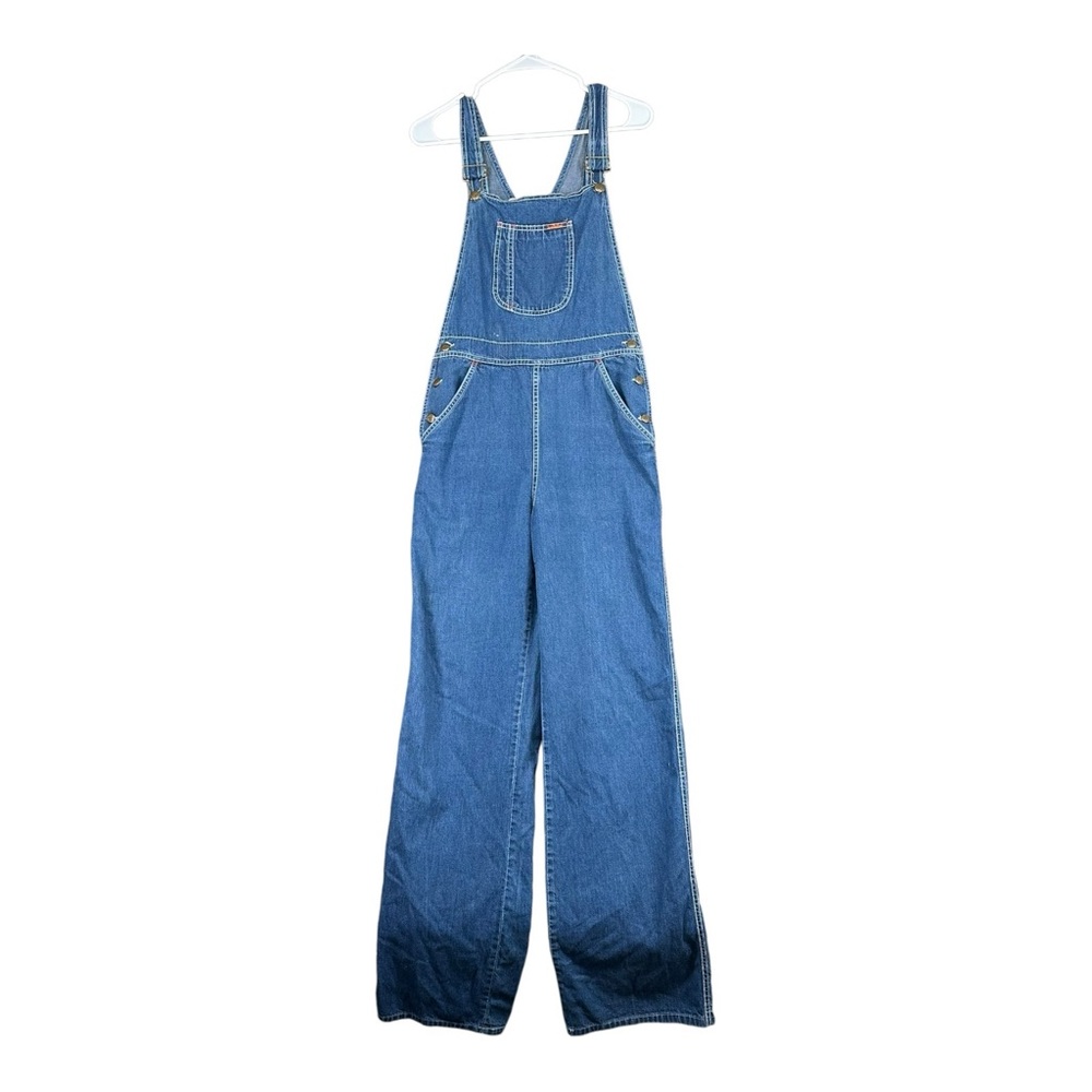 Landlubber Women’s 13 100% Cotton Vintage Overalls 1970s Retro Boho Sanforized